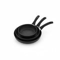 Mirage Black Forged Granite Coated Frying Pan Set 3 Pcs | M-FFP2028