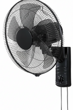 Farco Wall Fan 18"  – 60W, 3 Speeds, Copper Motor, Black – FW1810