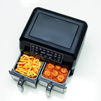 Kenwood Air Fryer 8L Healthy Fry Dual Basket – 1700W, Touchscreen, Sync Cook, Matte Black | HFM75.000MB