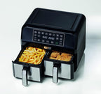 Kenwood Air Fryer 8L Healthy Fry Dual Basket – 1700W, Touchscreen, Sync Cook, Matte Black | HFM75.000MB