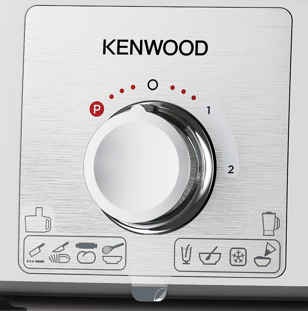 Kenwood Food Processor MultiPro Express 1000W | 3L Bowl, 2 Speeds + Pulse, Safety Lock | FDP65.750WH