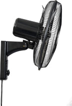 Farco Wall Fan 18"  – 60W, 3 Speeds, Copper Motor, Black – FW1810