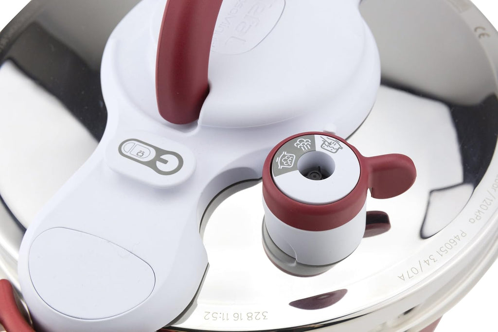 Tefal Pressure Cooker ClipsoMinut' Perfect 6L | Stainless Steel, Timer, Steamer Basket | P4620733
