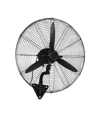 Farco Wall Fan 26" Industrial – 140W, 3 Speeds, Copper Motor, Black – FW-650