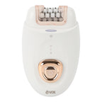 Vox Epilator with Ice Roller – 32 Tweezers, LED Light, 60 Min, White, SETLS5058N