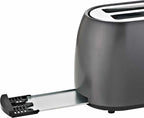 HAEGER Toaster 2-Slot Digital Toaster – 800W, Black & Stainless Steel | TO-08D.012A