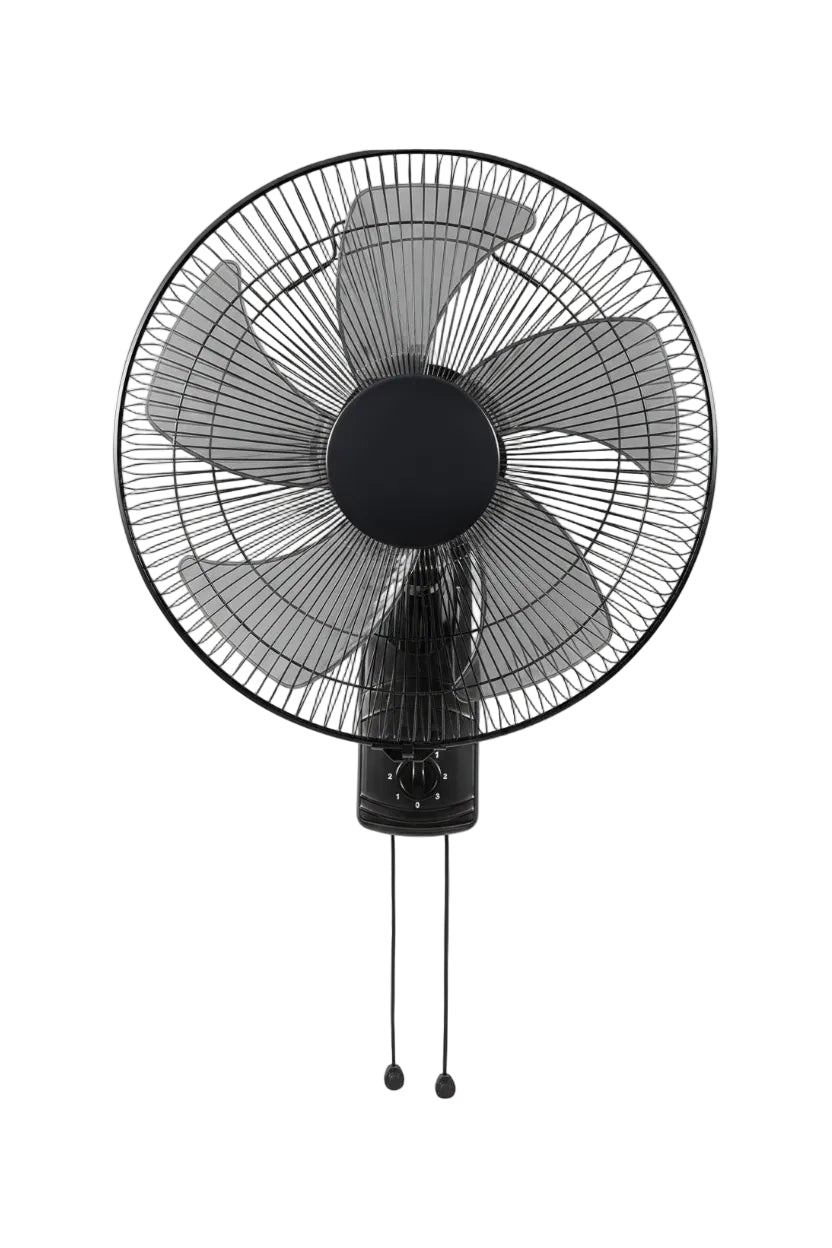 Farco Wall Fan 18"  – 60W, 3 Speeds, Copper Motor, Black – FW1810