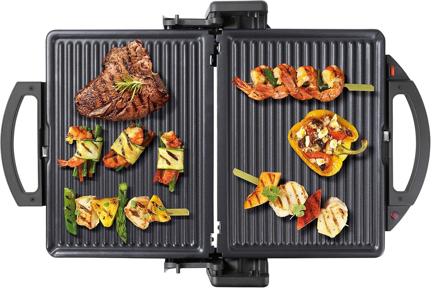 Mirage Contact Grill 1600W Double-Face Granite 3 Grilling Positions | T20-22