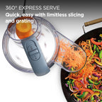 Kenwood Food Processor & Chopper MultiPro Go 2-in-1 650W | 1.3L, 360° Express Serve | FDP22.130GY