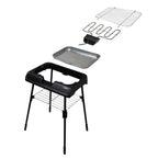 SOGO Electric Barbecue Grill 2-in-1  – 2000W, 41.4x23.9cm, Freestanding or Tabletop – BAR-SS-10381