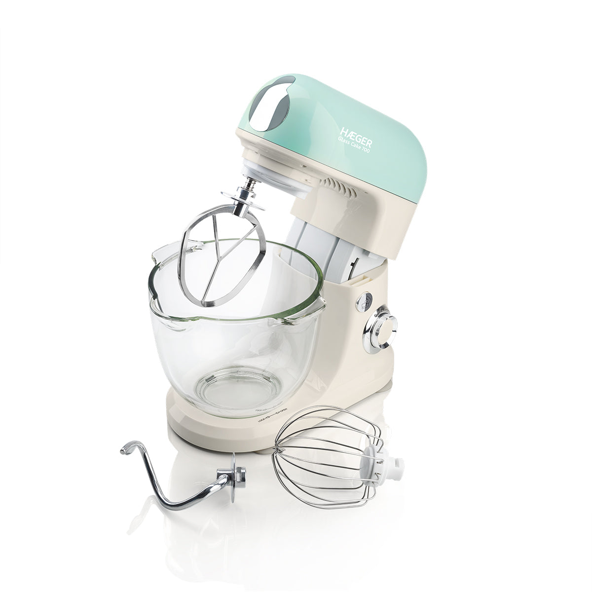 HAEGER Stand Mixer Glass Cake 700 – 700W, 5L Glass Bowl | BL-7BG.016A