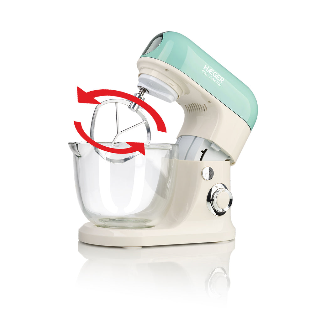 HAEGER Stand Mixer Glass Cake 700 – 700W, 5L Glass Bowl | BL-7BG.016A