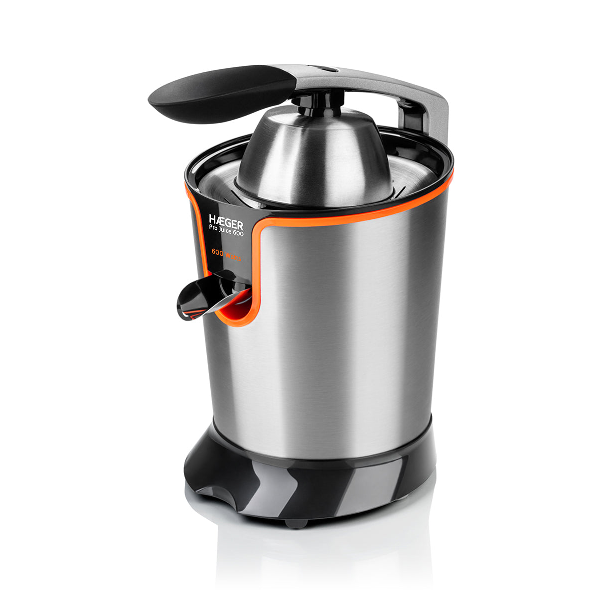 HAEGER Citrus Juicer Pro Juice – 600W, Stainless Steel | CJ-600.007A