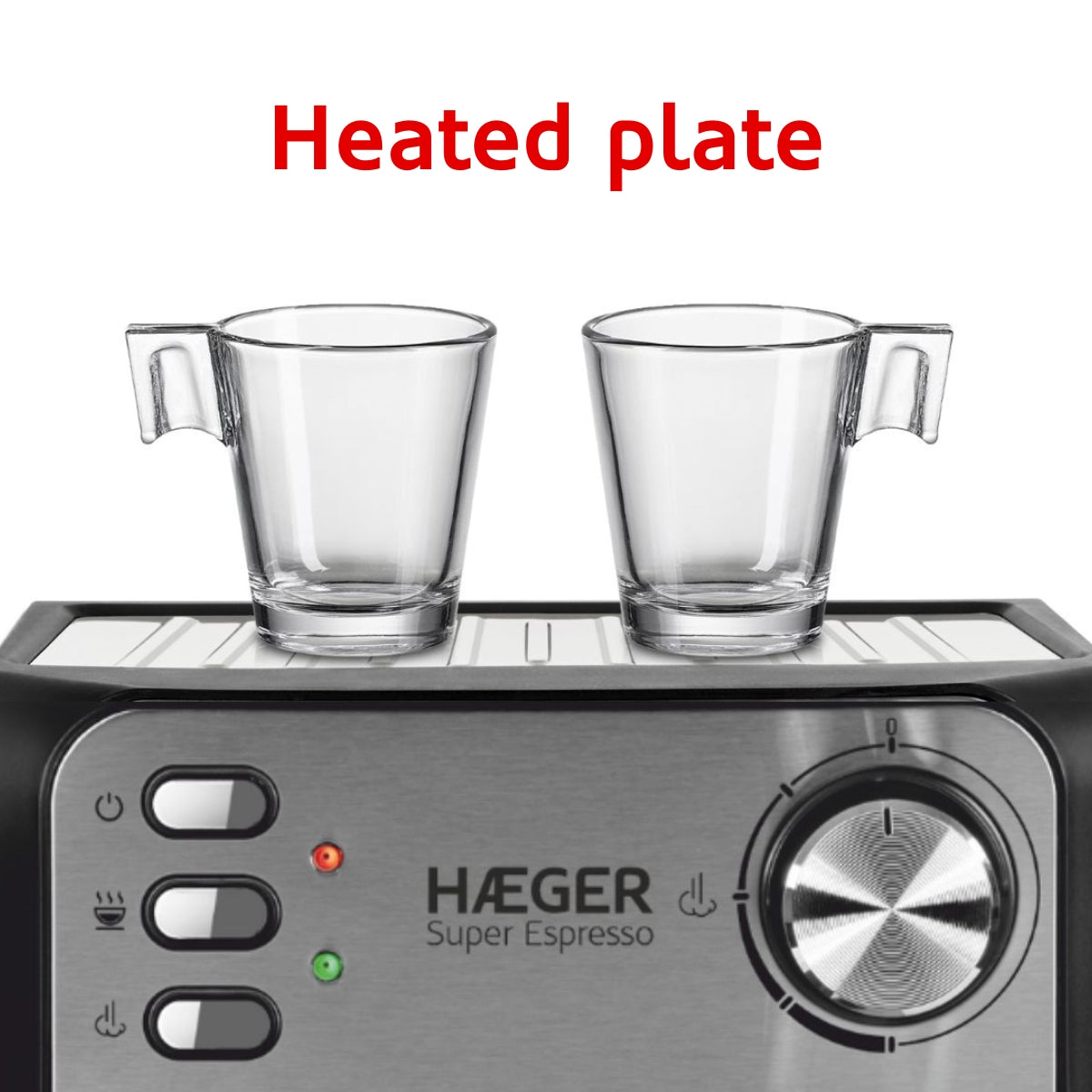 HAEGER Espresso Coffee Machine Super Expresso – 20 Bar, 850W, CM-85B.011A