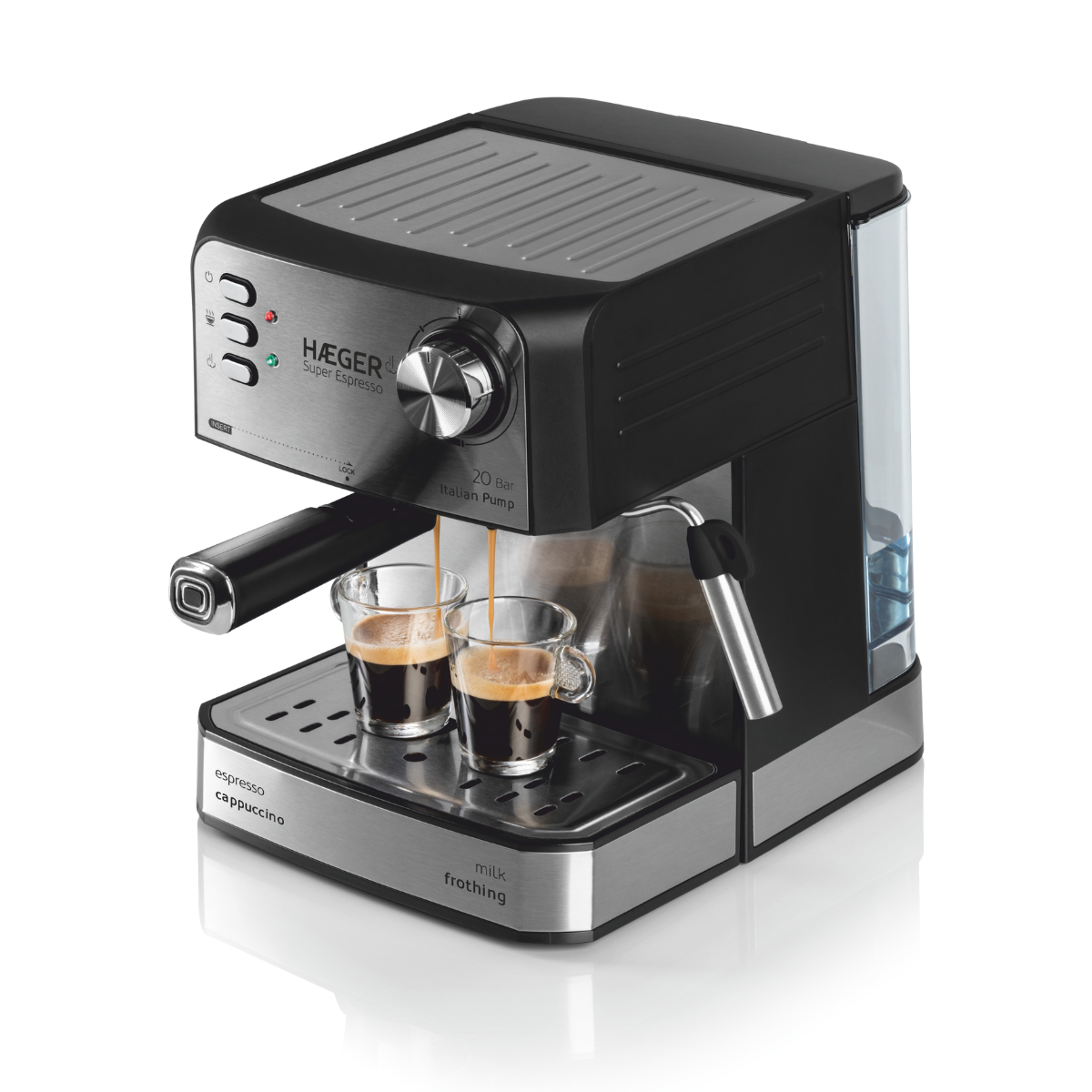 HAEGER Espresso Coffee Machine Super Expresso – 20 Bar, 850W, CM-85B.011A
