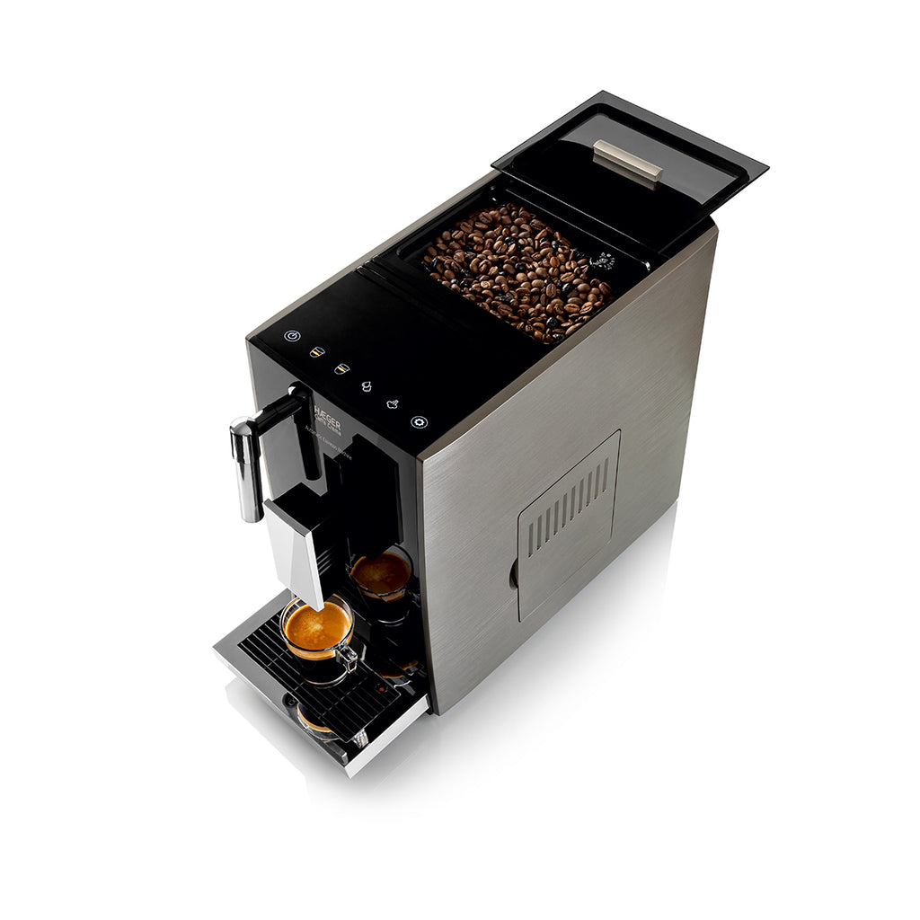 Haeger Coffee Machine Caffè Crema Automatic  – 19 Bar, 1350W, Built-in Grinder, Digital CM-AUT.012A