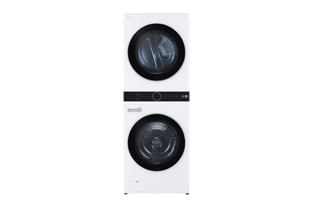 LG WashTower™ غسالة تعبئة أمامية 21 كغ غسيل / 16 كغ تجفيف - أبيض، WT2116WRK