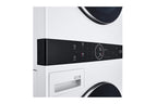 LG WashTower™ غسالة تعبئة أمامية 21 كغ غسيل / 16 كغ تجفيف - أبيض، WT2116WRK