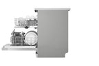 غسالة صحون LG ‏QuadWash™ قائمة بذاتها – 14 إعداد مكان، فضي برايم، DFC612FV
