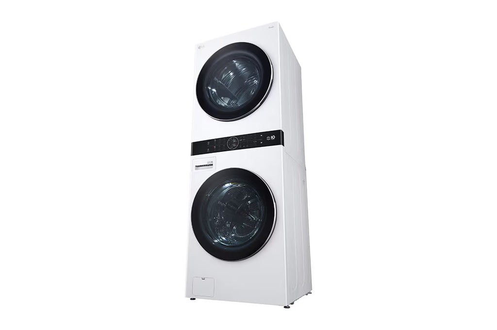 LG WashTower™ غسالة تعبئة أمامية 21 كغ غسيل / 16 كغ تجفيف - أبيض، WT2116WRK