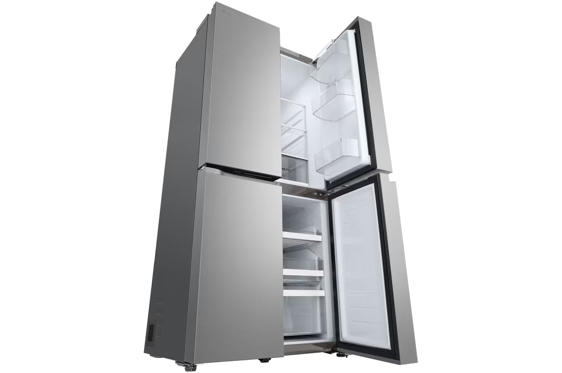 ثلاجة ال جي 4 أبواب - 594 لتر | LinearCooling™ | 4 أبواب، GCB-244DFPL، فضي