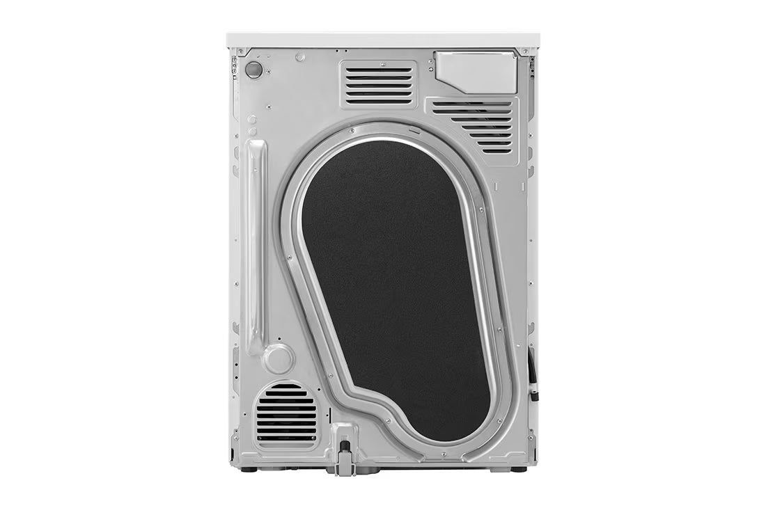نشافة إل جي باللون الأبيض بحساس حراري مزدوج وتقنية Inverter، سعة 9 كجم طراز RH90V3AV0N