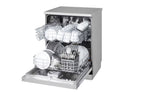 غسالة صحون LG ‏QuadWash™ قائمة بذاتها – 14 إعداد مكان، فضي برايم، DFC612FV