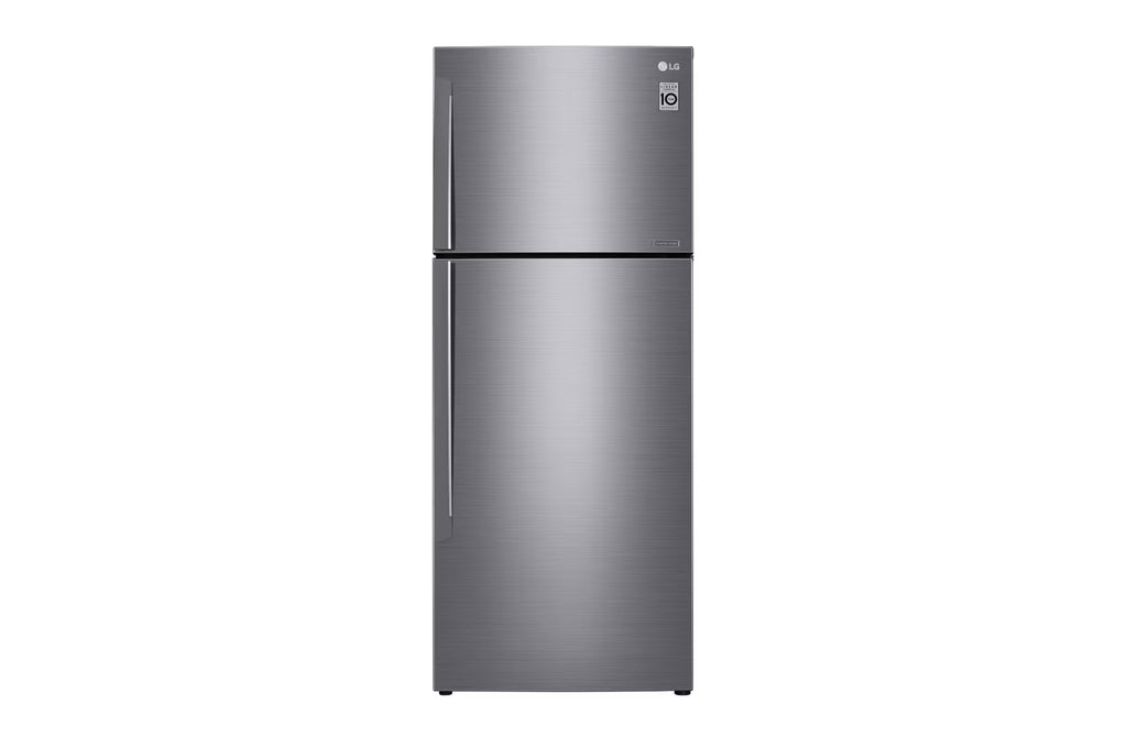 ثلاجة إل جي، فريزر علوي، 471 لتر، نوفروست انفرتر – فضي، GR-C639HLCL