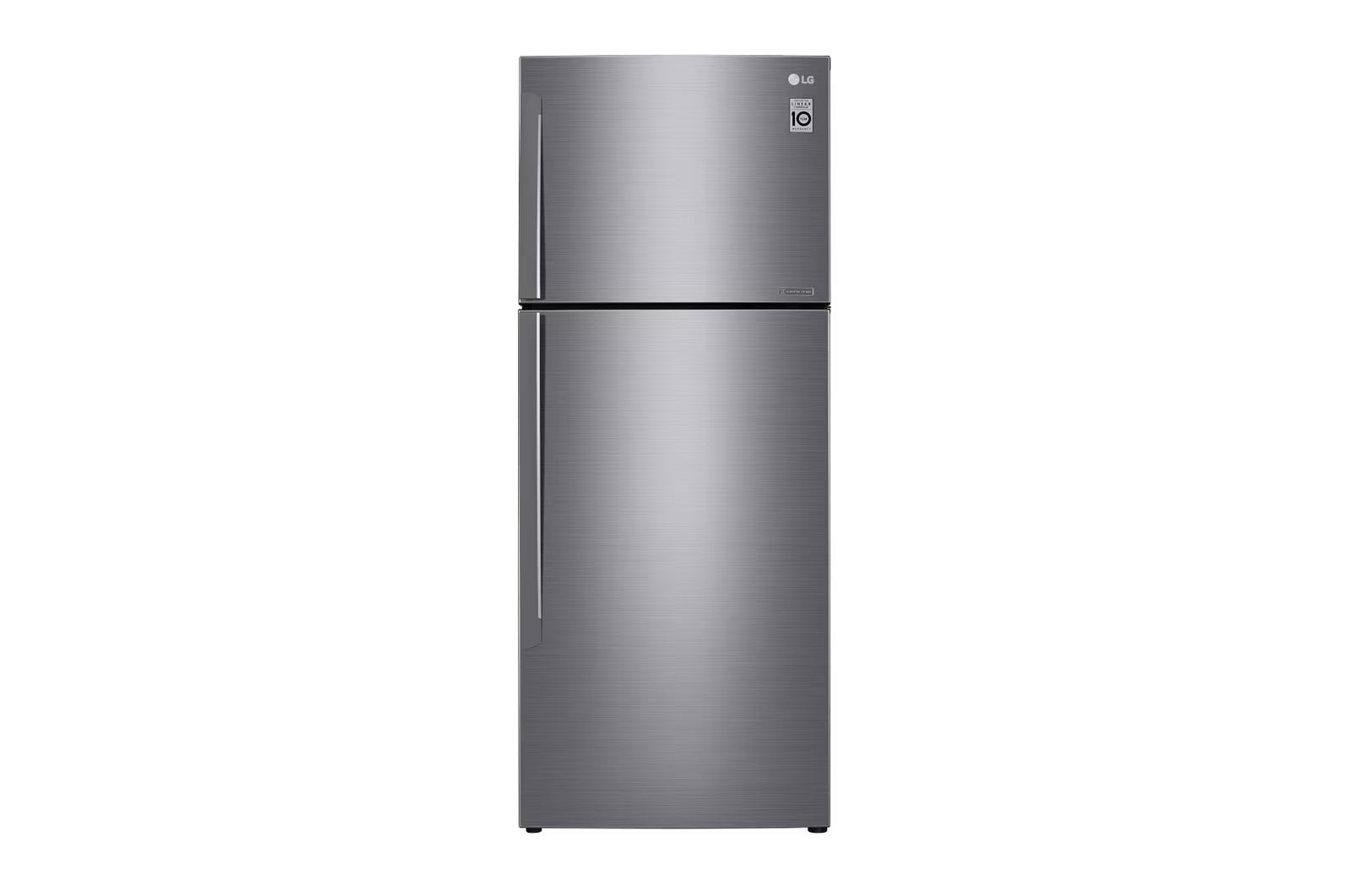 ثلاجة إل جي، فريزر علوي، 471 لتر، نوفروست انفرتر – فضي، GR-C639HLCL