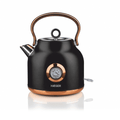 HAEGER Kettle Art Deco Black Electric – Inox 1.7L, 2200W | EK-22B.024A