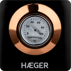 HAEGER Kettle Art Deco Black Electric – Inox 1.7L, 2200W | EK-22B.024A