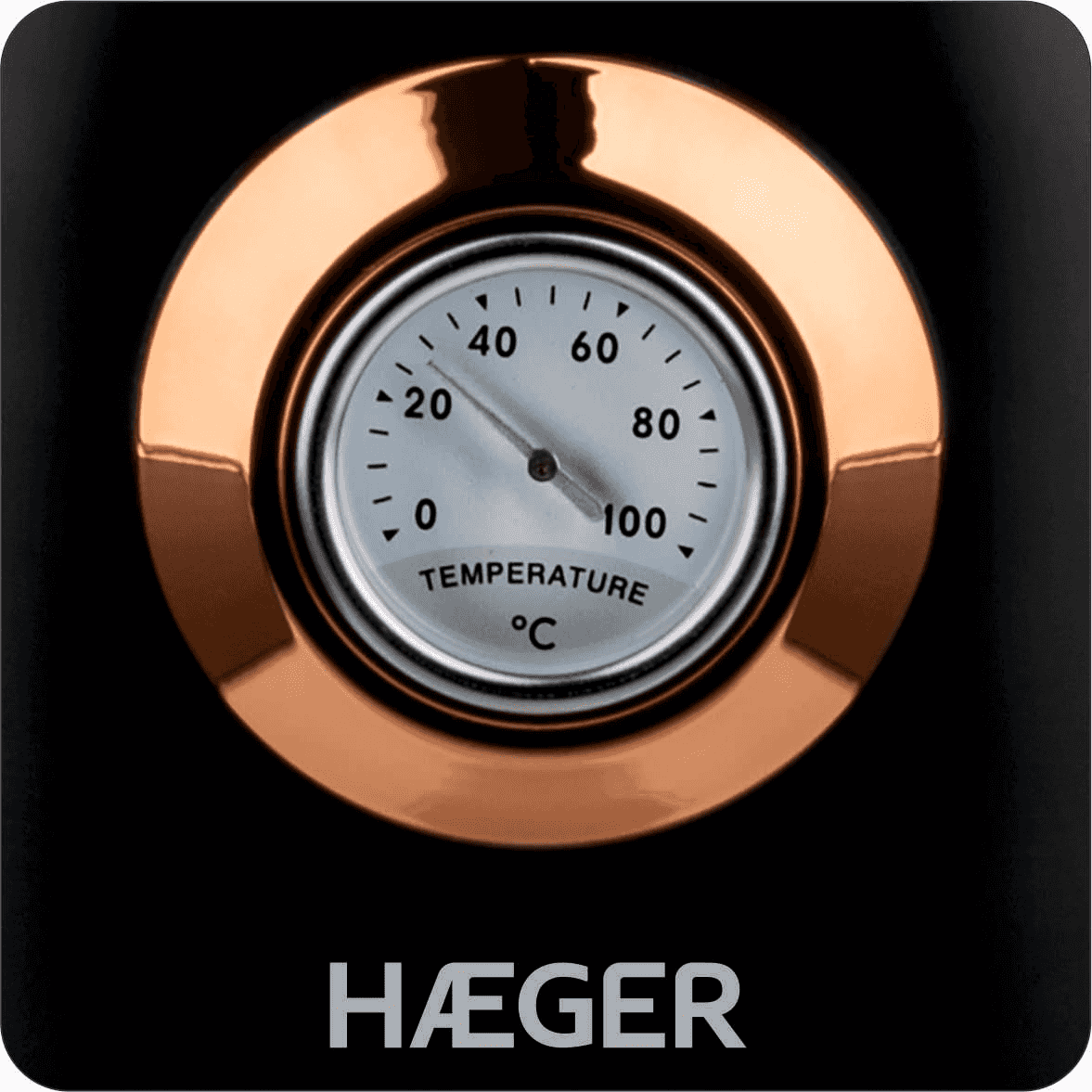 HAEGER Kettle Art Deco Black Electric – Inox 1.7L, 2200W | EK-22B.024A