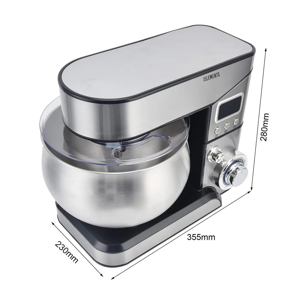 KB ELEMENTS 5L Stainless Steel Stand Mixer – Digital Control, Planetary Mixing (ELK05LM)