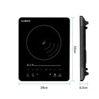 KB ELEMENTS 2000W Induction Cooker – Black Crystal Glass Touch Control (ELK101P)