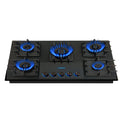 KB ELEMENTS Built-In Gas Cooktop 90cm – 5 Burners Tempered Glass with LED Knobs (ELK132GH5)