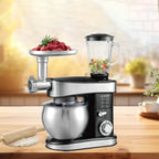 KB ELEMENTS Stainless Steel Stand Mixer 7.5L – 4-in-1 with Blender, Grinder & Attachments (ELK75LP)