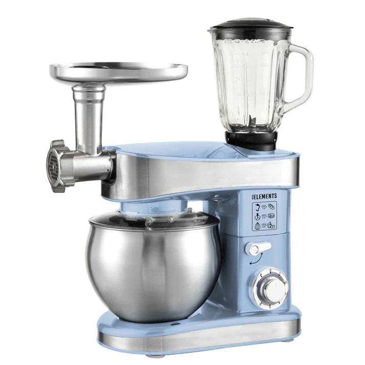 KB ELEMENTS Stainless Steel Stand Mixer 7.5L – 4-in-1 with Blender, Grinder & Attachments (ELK75LP)