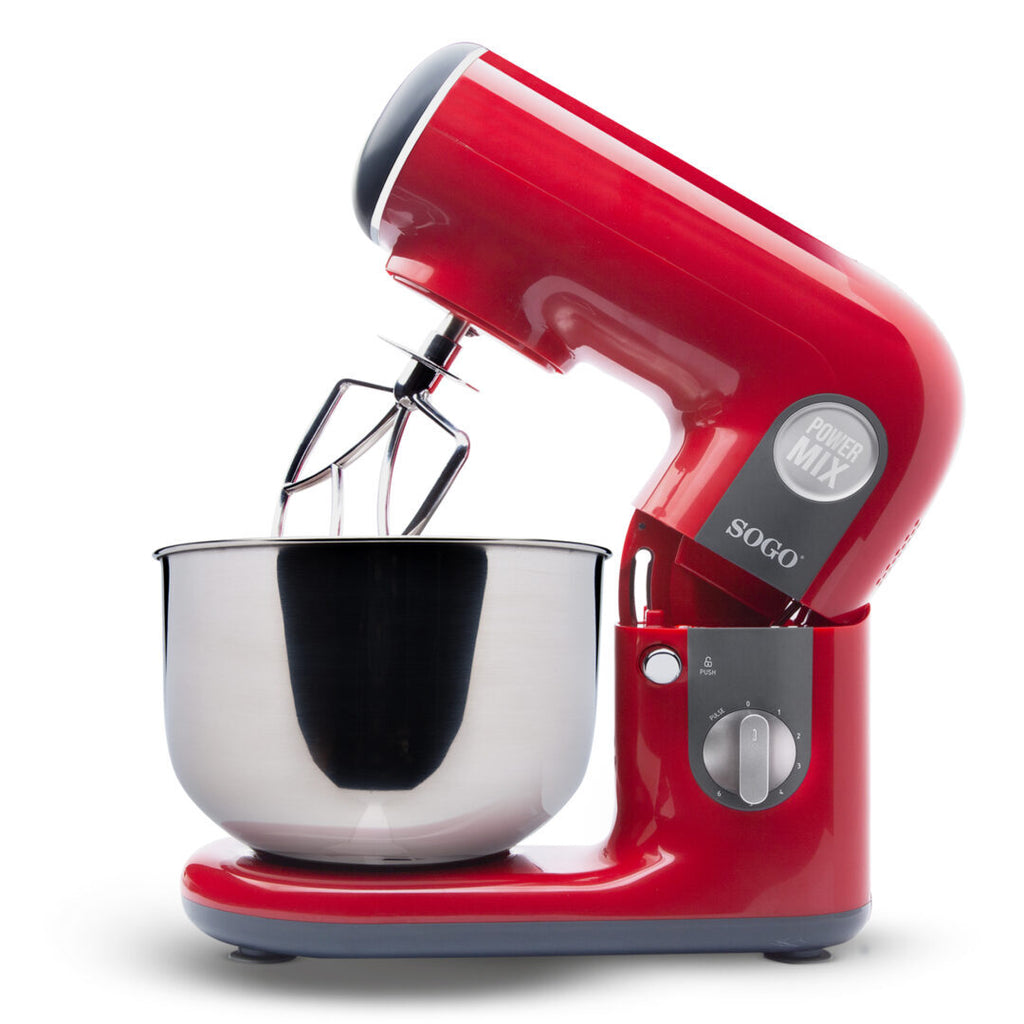SOGO Stand Mixer – 5L, 1000W, 6 Speeds, Turbo, 3 Accessories – BAT-SS-14510