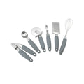 Sogo Stainless Steel Kitchen Utensil Set 6-Piece | Grater, Peeler, Pizza Cutter & More | SS-17190