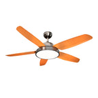 SOGO Ceiling Fan with Light – 52", 100W, 18W LED, Remote Control, Nickel – VEN-SS-21810