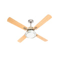 SOGO Ceiling Fan with Light – 52", 80W, 18W LED, Remote Control, Nickel – VEN-SS-21820