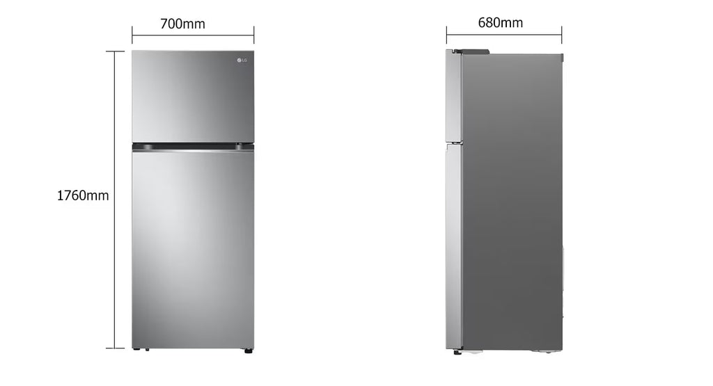 ثلاجة إل جي بفريزر علوي 423 لتر – | LinearCooling™ | Door Cooling+، طراز GLB-582GVWP، أبيض