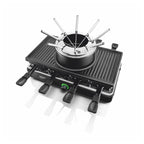 Haeger Fondue, Grill & Raclette Set for 8 Cool Dinner – 1400W GR-FRG.016A