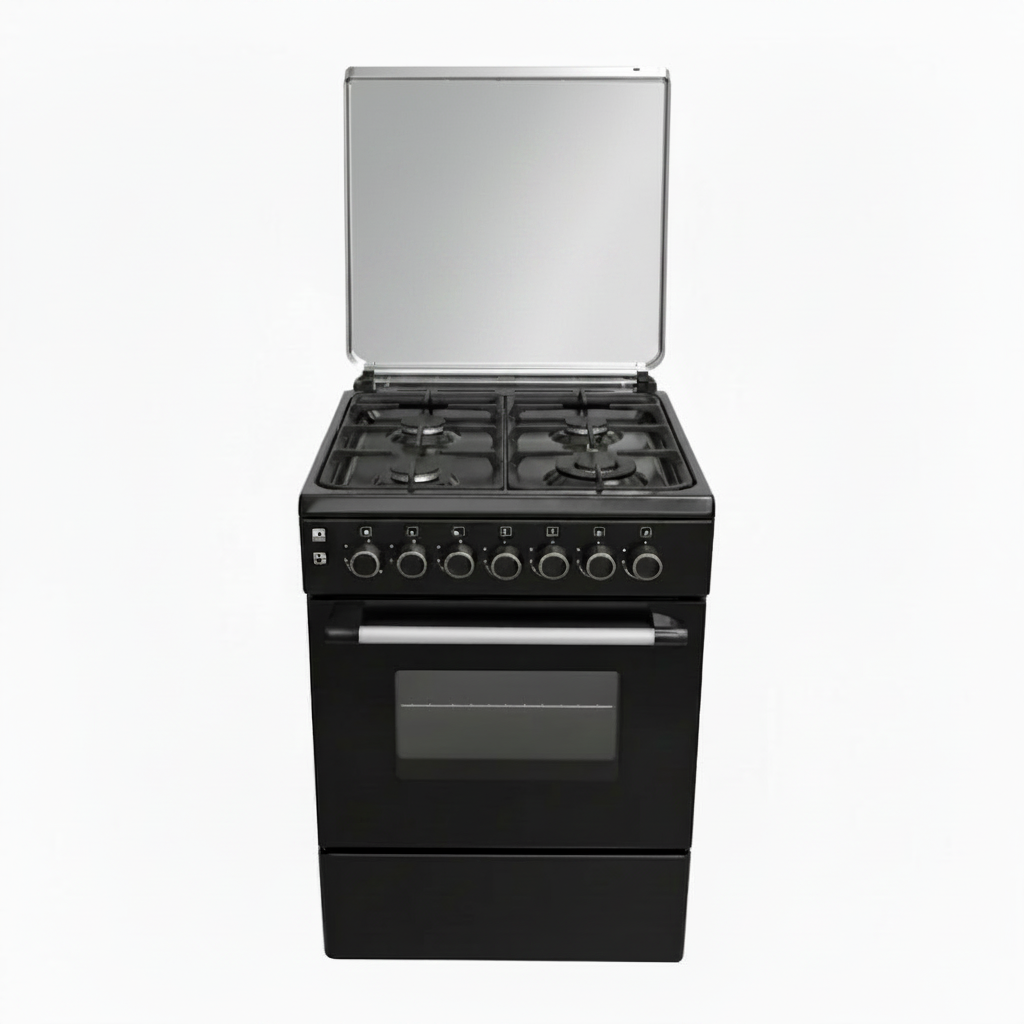 Mirage Freestanding Gas Cooker GE6060 – 4 Burners Sabaf | 60x60cm | Black
