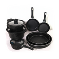 Mirage Black Granite Coated Cookware Set 6 Pcs | SET 1836
