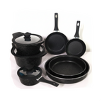 Mirage Black Granite Coated Cookware Set 6 Pcs | SET 1836