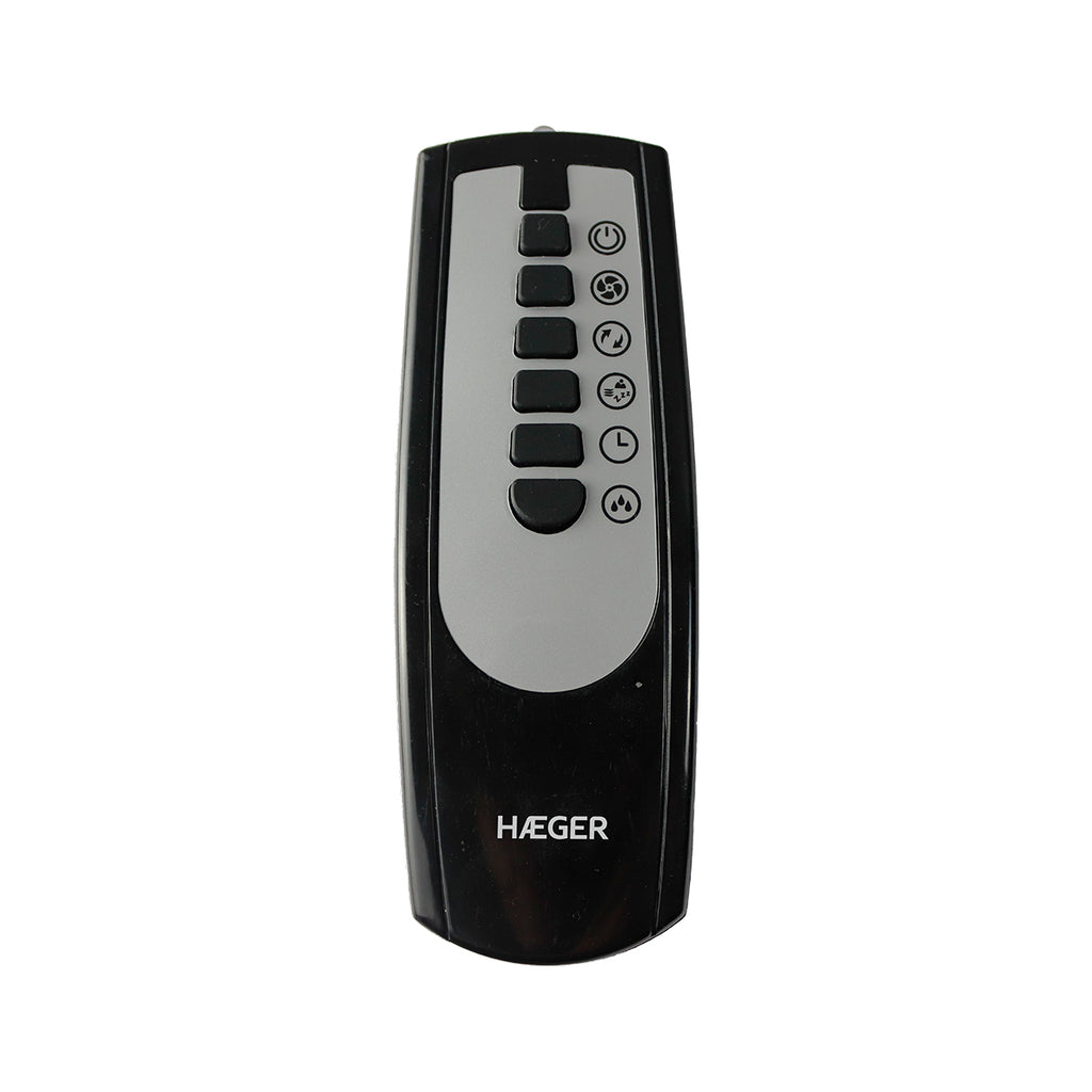 HAEGER Digital Fan with Humidifier – 70W, 3 Speeds, Ø45cm – Black Mist II, HF-18R.002A