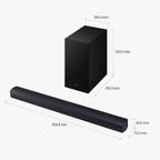 Samsung B-Series Soundbar 2.1Ch with Wireless Subwoofer & DTS Virtual:X, HW-B450F