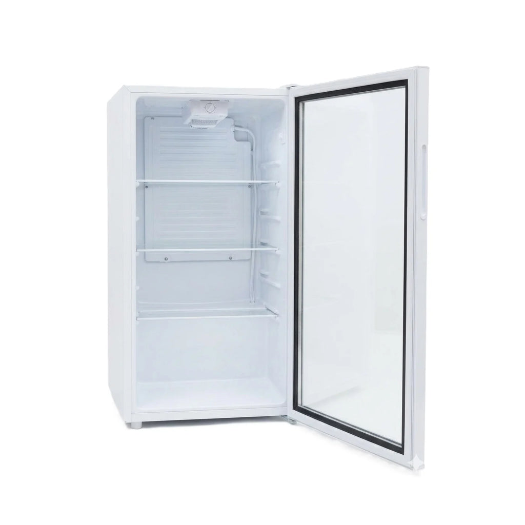 Mirage beverage cooler Showcase Glass Door Defrost Fridge White | MR-SC92W
