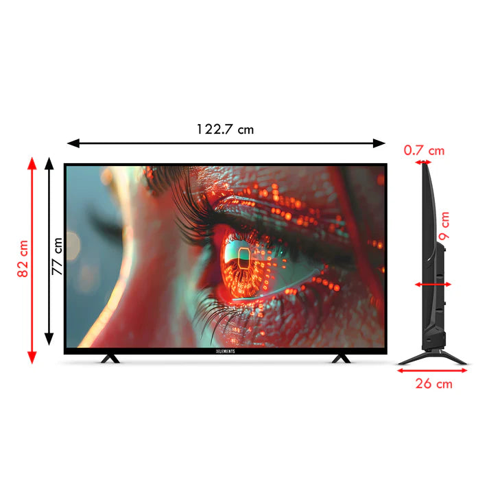تلفزيون KB ELEMENTS الذكي QLED 4K مقاس 55 بوصة بنظام WebOS، تصميم بدون إطار (ELT55WQ8DE)